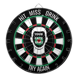 Dein Gesicht hier Dartboard Lustiges Trink Dartboa Dartscheibe