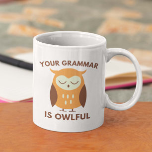 Dein Grammatik ist übel Kaffeetasse