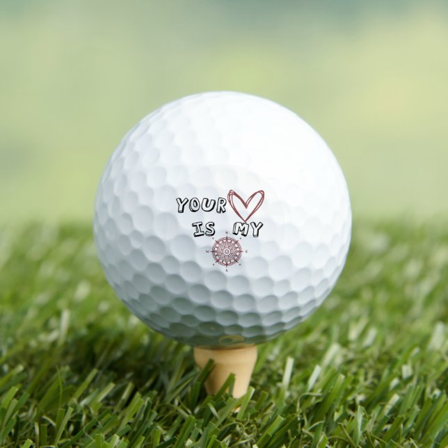 Dein Herz ist mein Kompass Golfball (Insitu T-Shirt)