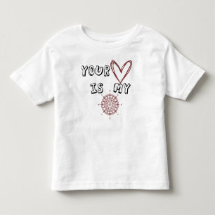 Dein Herz ist mein Kompass Kleinkind T-shirt