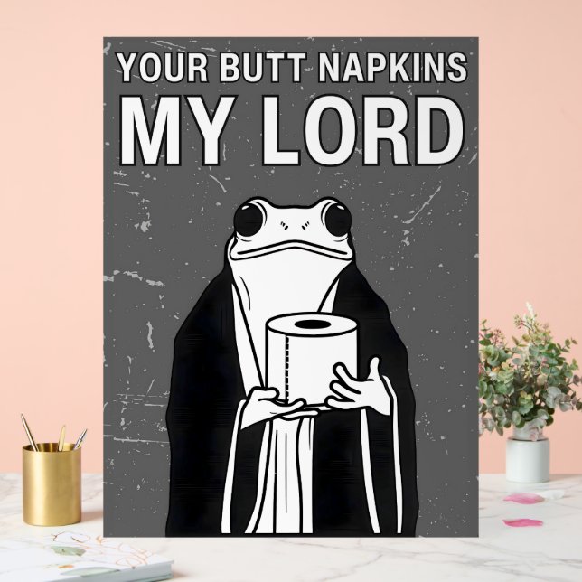 Dein Hintern Napkins Mein Herr Acrylschild (Hochzeit)