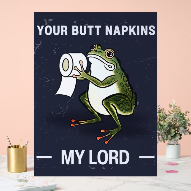 Dein Hintern Napkins Mein Herr Acrylschild (Hochzeit)