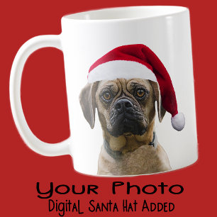 Dein Hund Santa Hut Foto Benutzerdefinierte Farbe Tasse