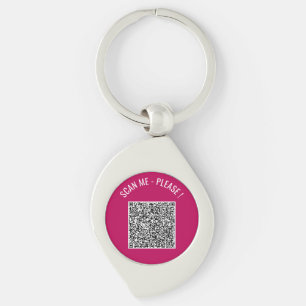 Dein individuelles Design Scan Info QR Code Schlüs Schlüsselanhänger