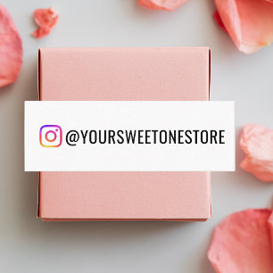 Dein Instagram-Handle-Name & Social-Media-Icon Mini Visitenkarte