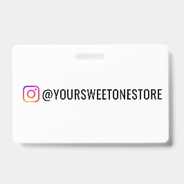 Dein Instagram-Name und Social-Media-Icon-ID Ausweis