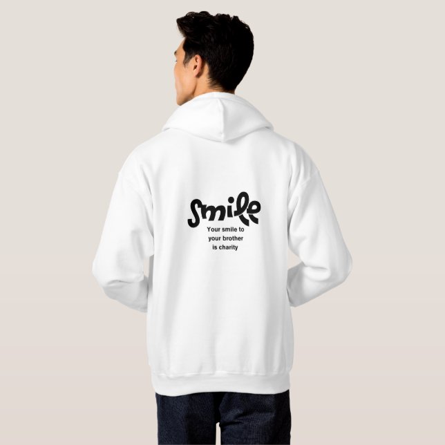 Dein Lächeln  b Hoodie (Schwarz voll)