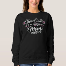 Dein Lächeln ist mein Glück Mom Sweatshirt-Geschen