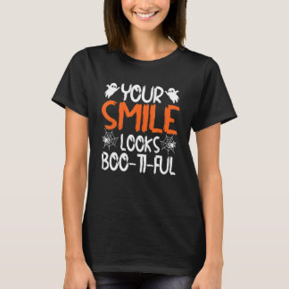 Dein Lächeln sieht Books Ti Ful Dentist Halloween  T-Shirt
