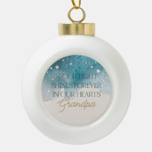 Dein Licht leuchtet für immer Keramik Kugel-Ornament