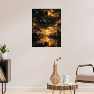 Dein Licht wird dich immer finden Inspirierend Poster