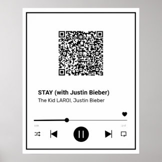 Dein Lieblingslied auf einem Poster