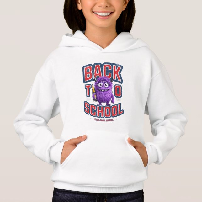 Dein lila Monster-Schulguide! Hoodie (Vorderseite)