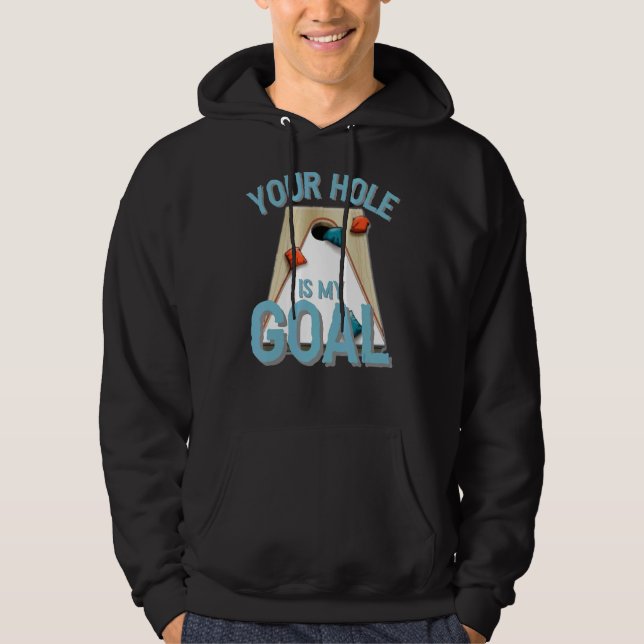 Dein Loch ist mein Kornloch Bean Bag Lover Hoodie (Vorderseite)