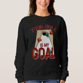 Dein Loch ist mein Kornloch Bean Beutel rot Sweatshirt