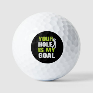Dein Loch ist mein Ziel - Golfspieler Golfspielen Golfball