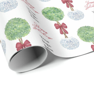 Dein Logo Happy Holidays Weihnachtsweihnachtsbroxw Geschenkpapier
