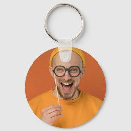 Dein lustiges Selfie-Foto hochladen Schlüsselanhänger