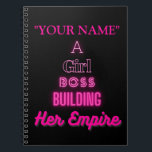 "DEIN NAME" Ein Girl-Boss-Gebäude Ihr Reich Notizblock<br><div class="desc">Dies ist ein exklusives Design eines hochwertigen Notebooks. Es wurde nur für Sie gemacht, aber es ist nicht das einzige, was zu kaufen ist! Wir haben auch Notizbücher für alle anderen Anlässe. Karo sie raus! Ein Notebook ist eine perfekte Speicherlösung für diejenigen, die gewollt haben, ihre Gedanken behalten, organisiert. Es...</div>