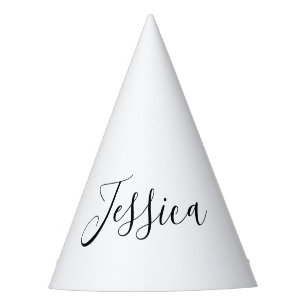 Dein Name Elegante Schrift Partyhütchen