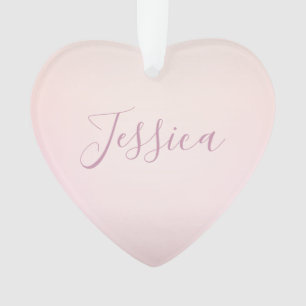 Dein Name   Elegantes Script Soft Ombre Ornament
