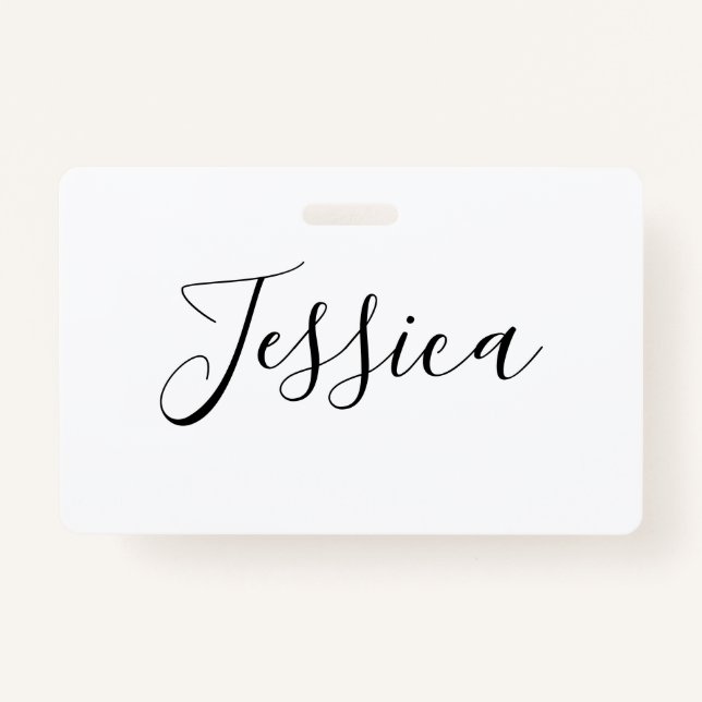 Dein Name | Elegantes Skript Ausweis (Vorderseite)