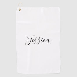 Dein Name | Elegantes Skript Golfhandtuch