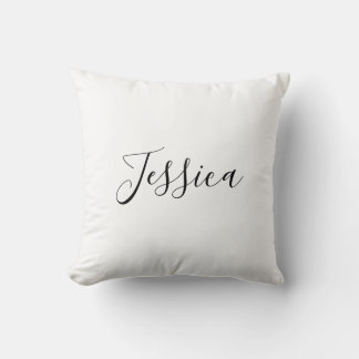 Dein Name | Elegantes Skript Kissen