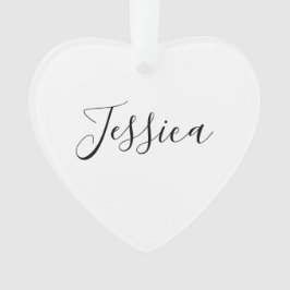 Dein Name | Elegantes Skript Ornament