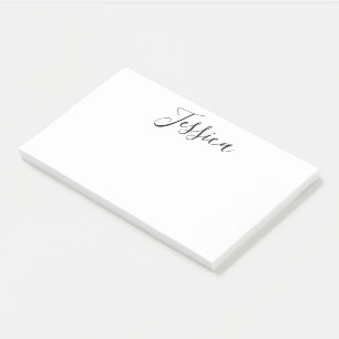 Dein Name Elegantes Skript Post-it Klebezettel