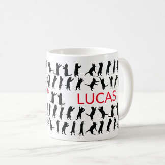 DEIN NAME Fragte mir über meine Katzen Klassische  Kaffeetasse