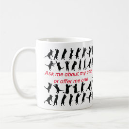 DEIN NAME Fragte mir über meine Katzen Klassische  Kaffeetasse