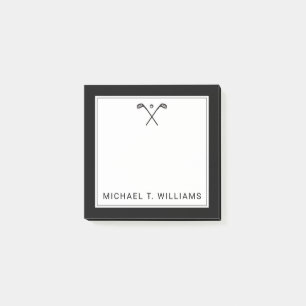 Dein Name   Golfklubs Post-it Klebezettel