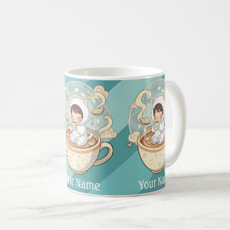 Dein Name Katzen-Kaffeetasse Geschenk für Buchlese Kaffeetasse