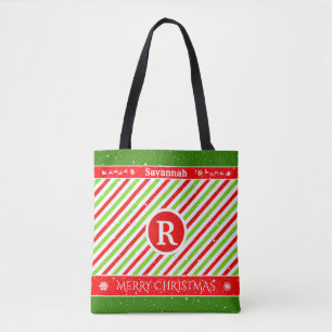 Dein Name   Monogramm zu Weihnachten Tasche