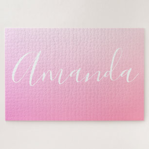 Dein Name oder Wort Rosa Farbverlauf Ombre
