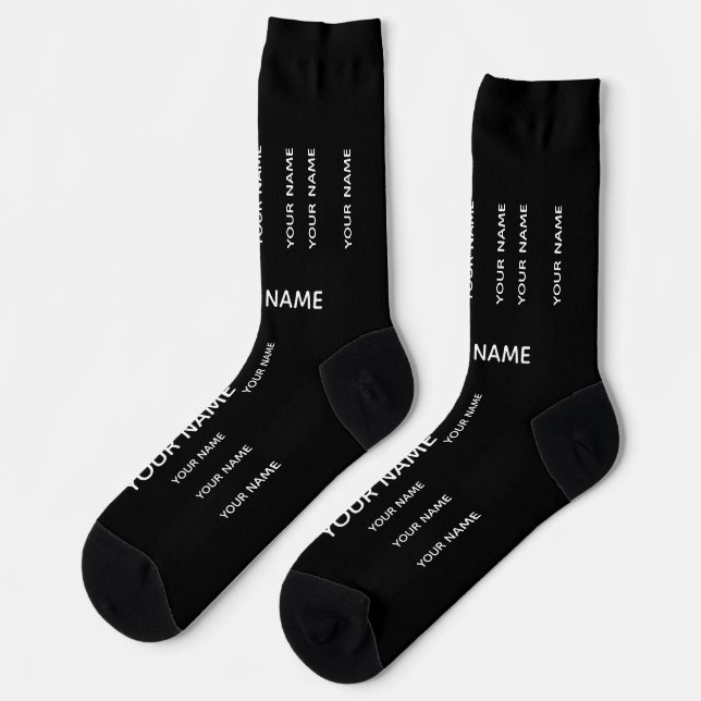 DEIN NAME Socken (Linkes Detail)