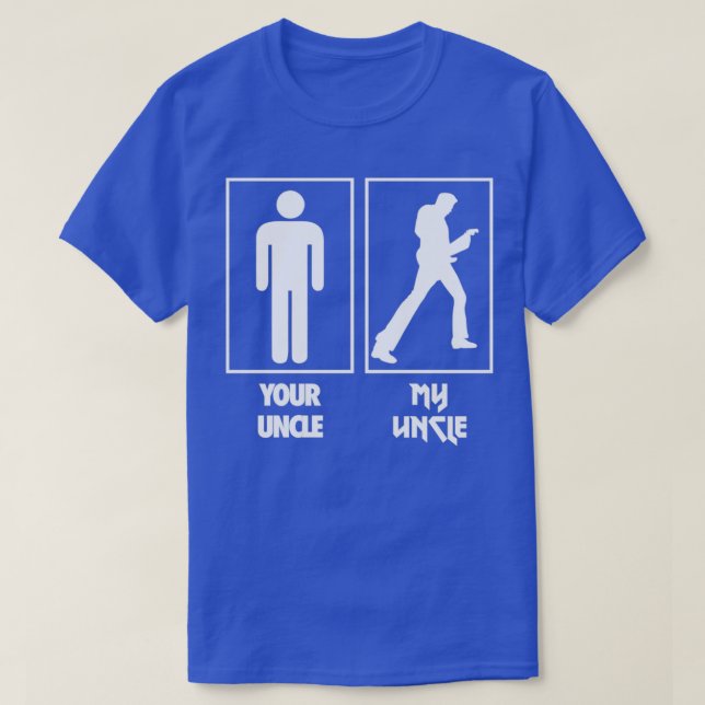 Dein Onkel Meine Onkelgitarre T-Shirt (Design vorne)