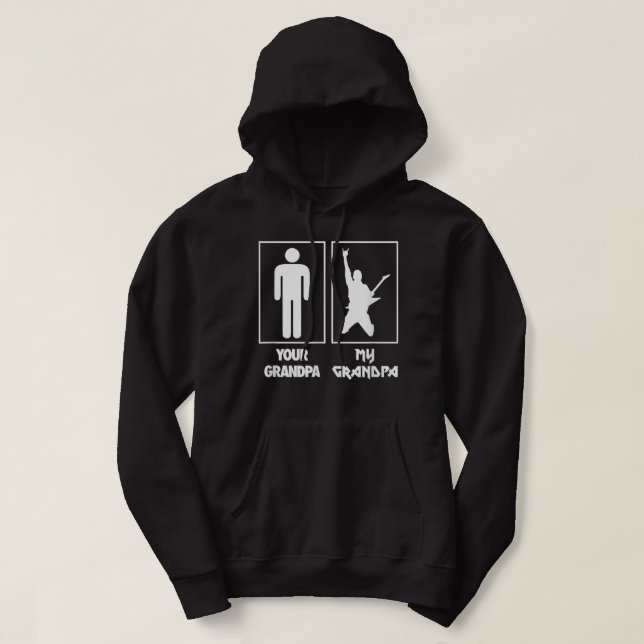Dein Opa meine Opa-Gitarre Hoodie (Design vorne)
