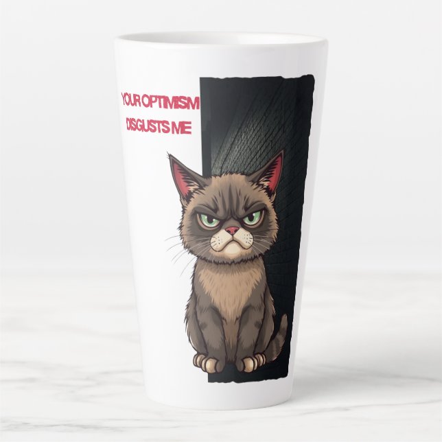Dein Optimismus widert mich Milchtasse (Vorderseite)