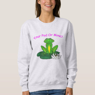 Dein Pad oder Meins? Frauen Hellgrau Sweatshirt