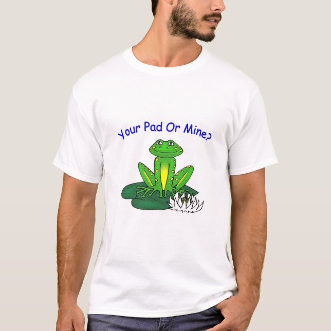 Dein Pad oder Meins - Männerweiß T-Shirt (Vorderseite)