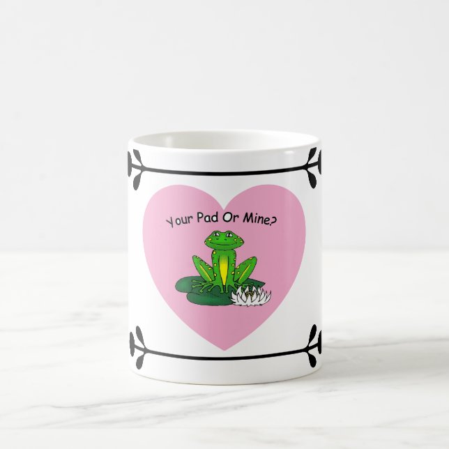 Dein Pad oder Meins? Valentinstag Kaffeetasse (Mittel)