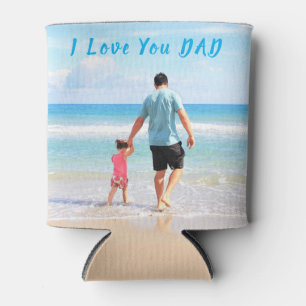 Dein Papa Foto Kühler Text - Ich liebe dich Papa Dosenkühler