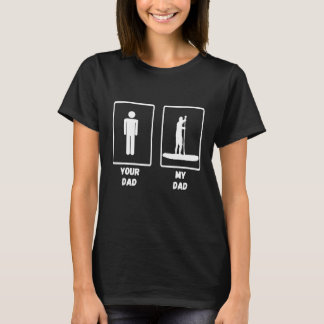 Dein Papa Mein Papa Paddleboard Stand Up Paddle SU T-Shirt
