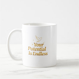 Dein Potenzial Ist Endlos Dove Gold Motivation Kaffeetasse
