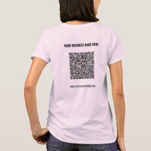 Dein QR-Code benutzerdefinierter Text Markenuntern T-Shirt