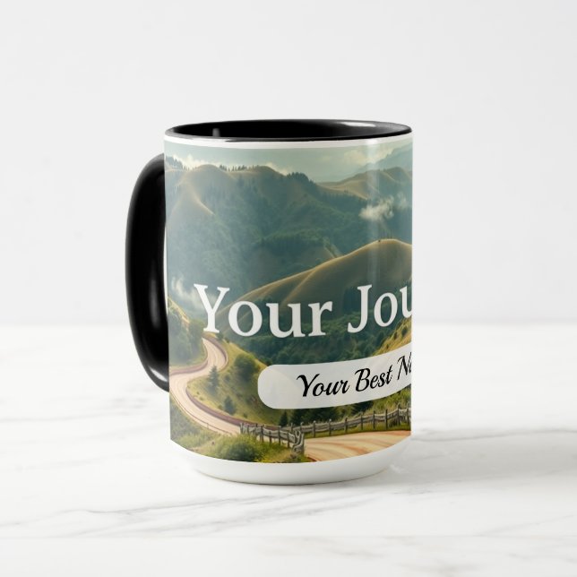Dein Reiseziel-Tasse Custom Tasse (Vorderseite Links)