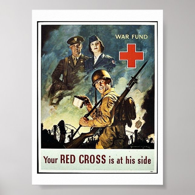 Dein Rotes Kreuz ist an seiner Seite Poster (Vorne)