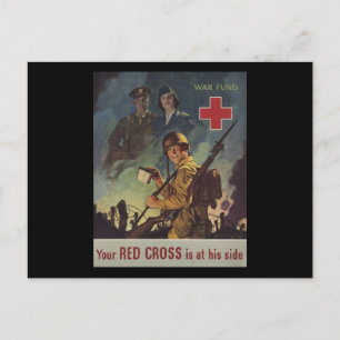 Dein Rotes Kreuz ist an seiner Seite Postkarte